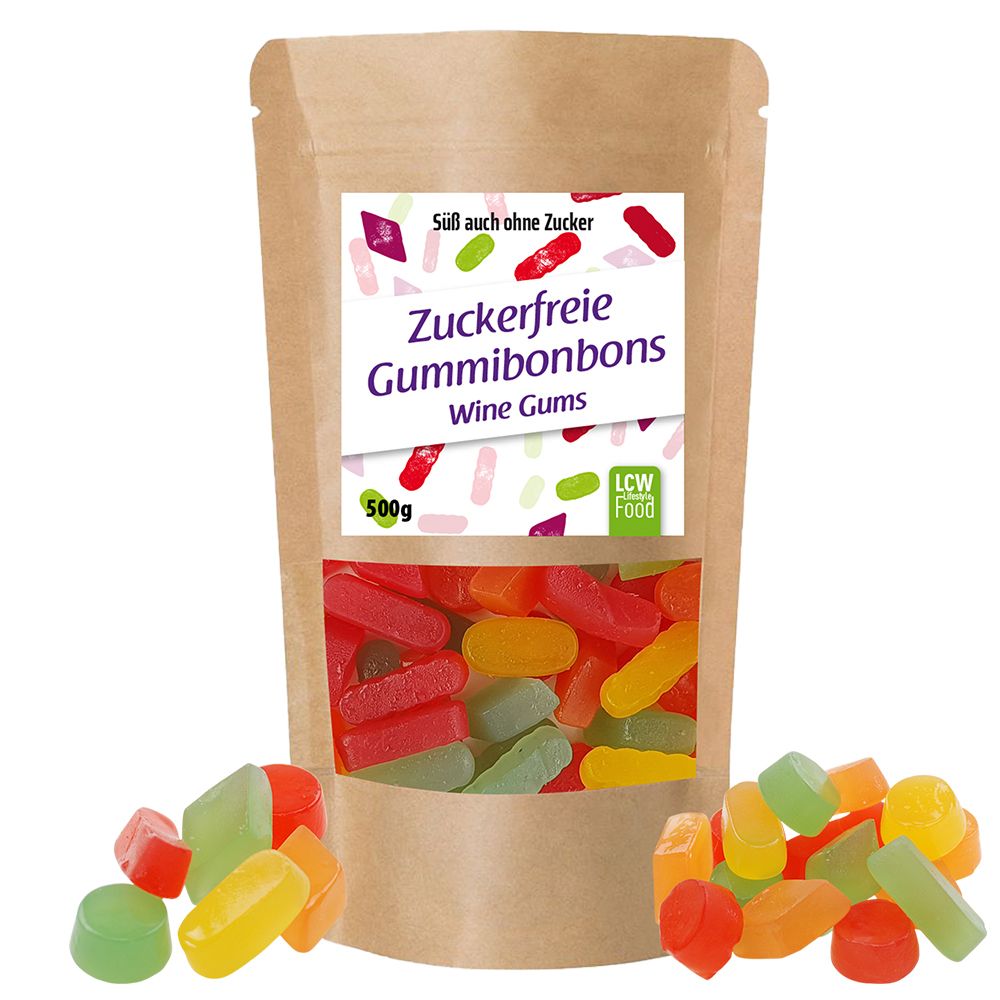 LCW Zuckerfreie Gummibonbons Wine Gums Mix