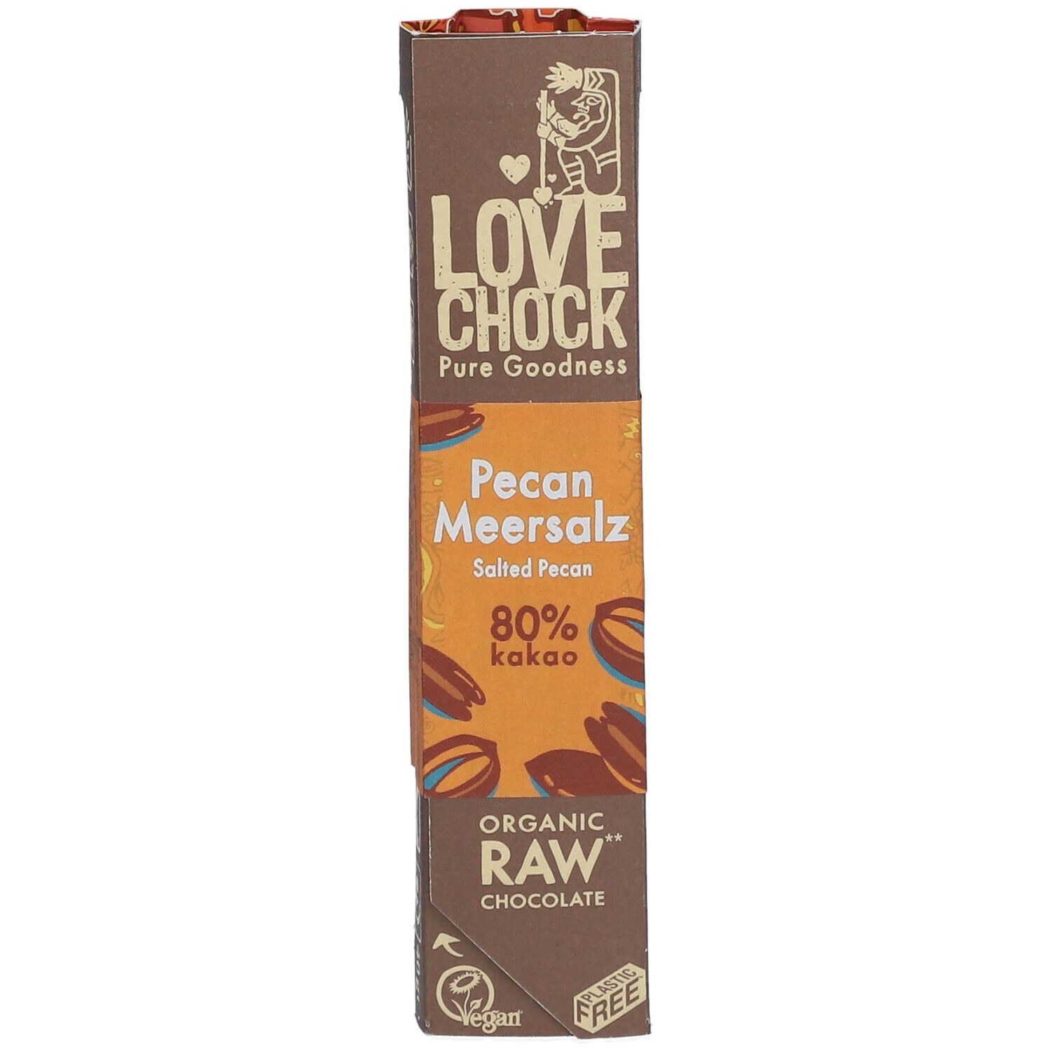 LOVECHOCK Pecan Meersalz 80% Kakao