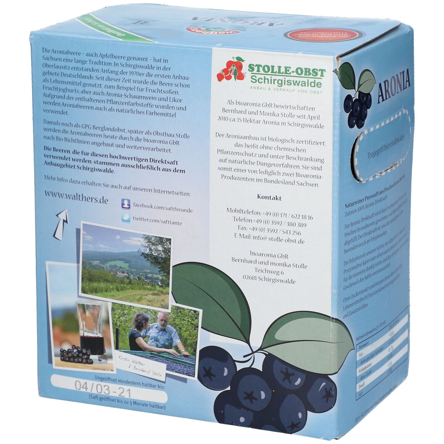 walthers® Aronia Bio-Direktsaft