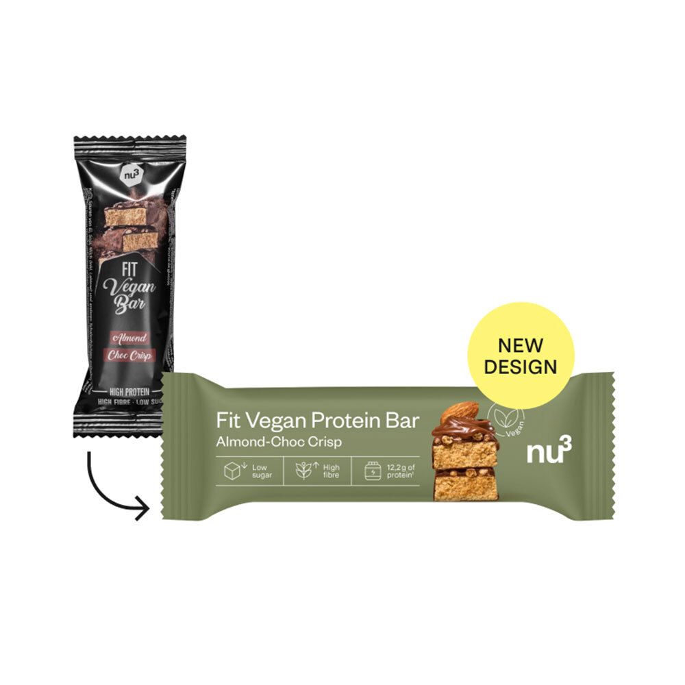 nu3 Fit Vegan Bar, Almond Choc Crisp