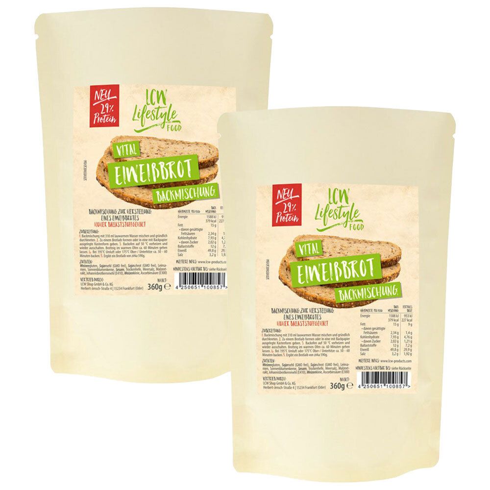 LCW Vital Eiweißbrot Backmischung