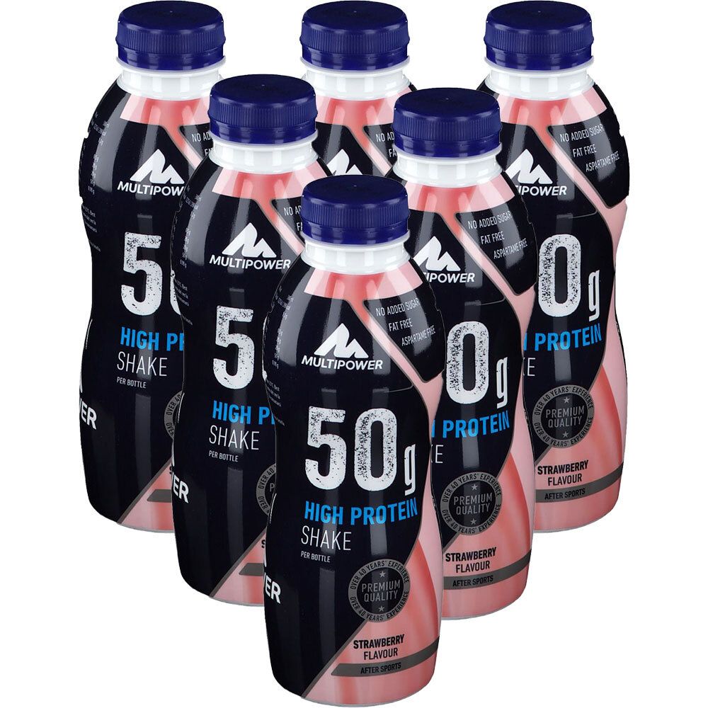 Multipower 50 g High Protein Shake, Erdbeere