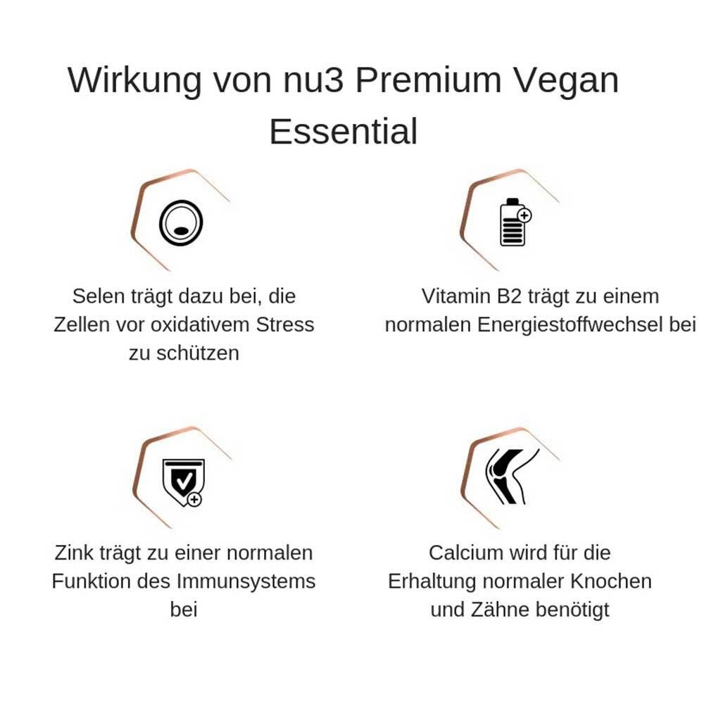 nu3 Premium Vegan Essential Multivitamin Kapseln