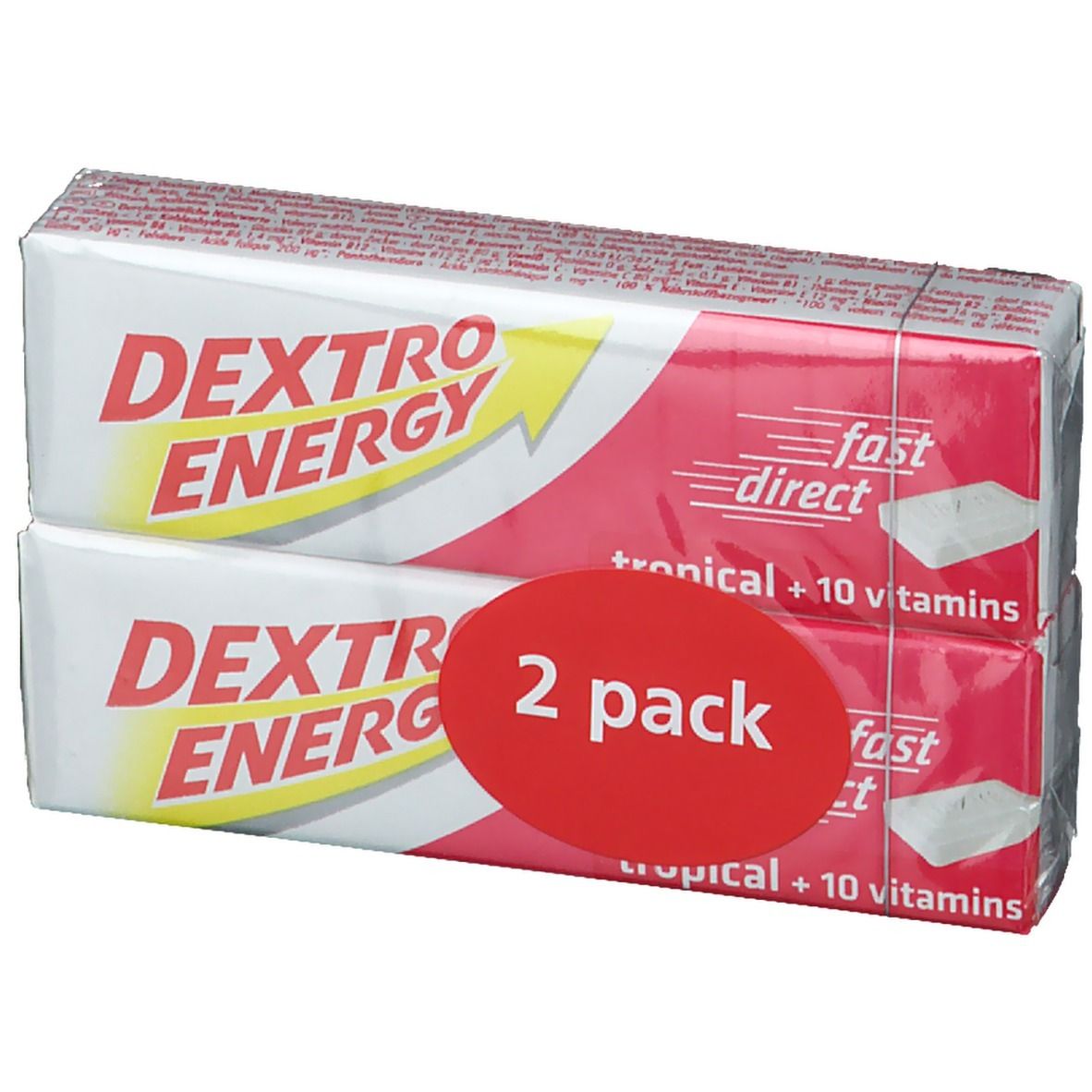 Dextro Energy Tropical + 10 Vitamine Doppelpack