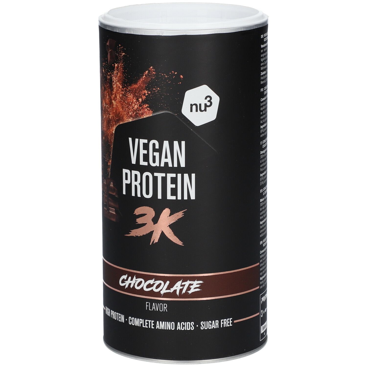 Nu3 Vegan Protein 3k Shake Schokolade 500 G Shop Apotheke