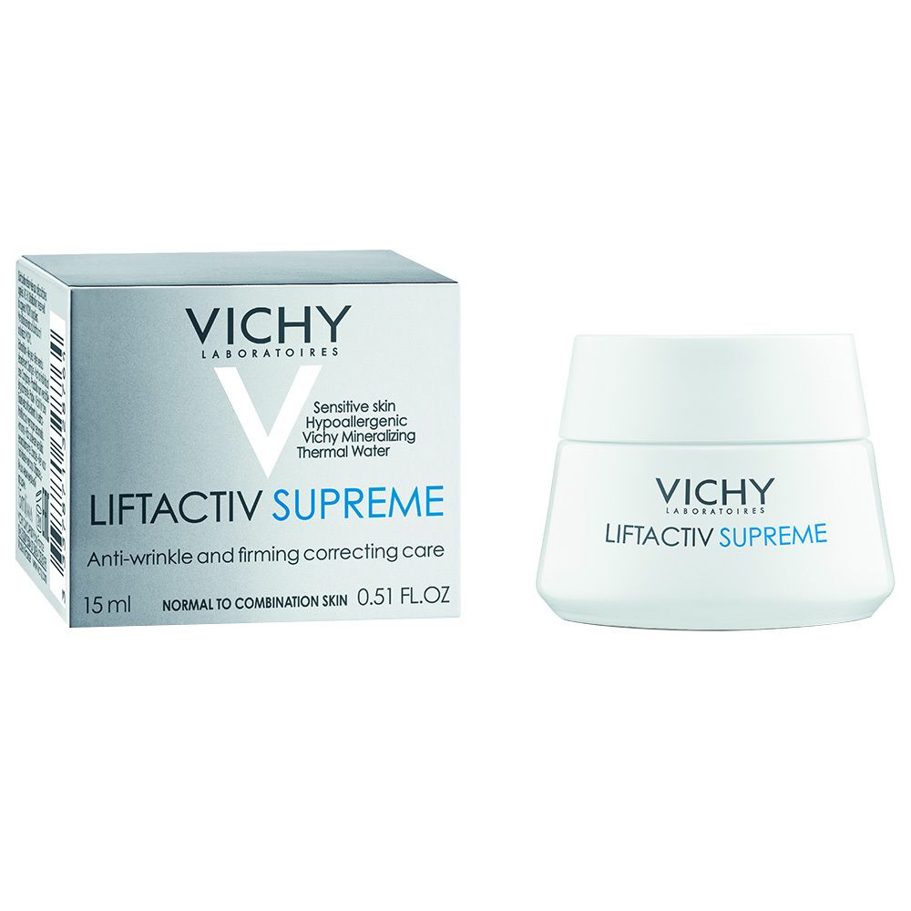 VICHY Liftactiv Supreme Tagespflege trockene Haut 50 ml + Nachtpflege 15 ml