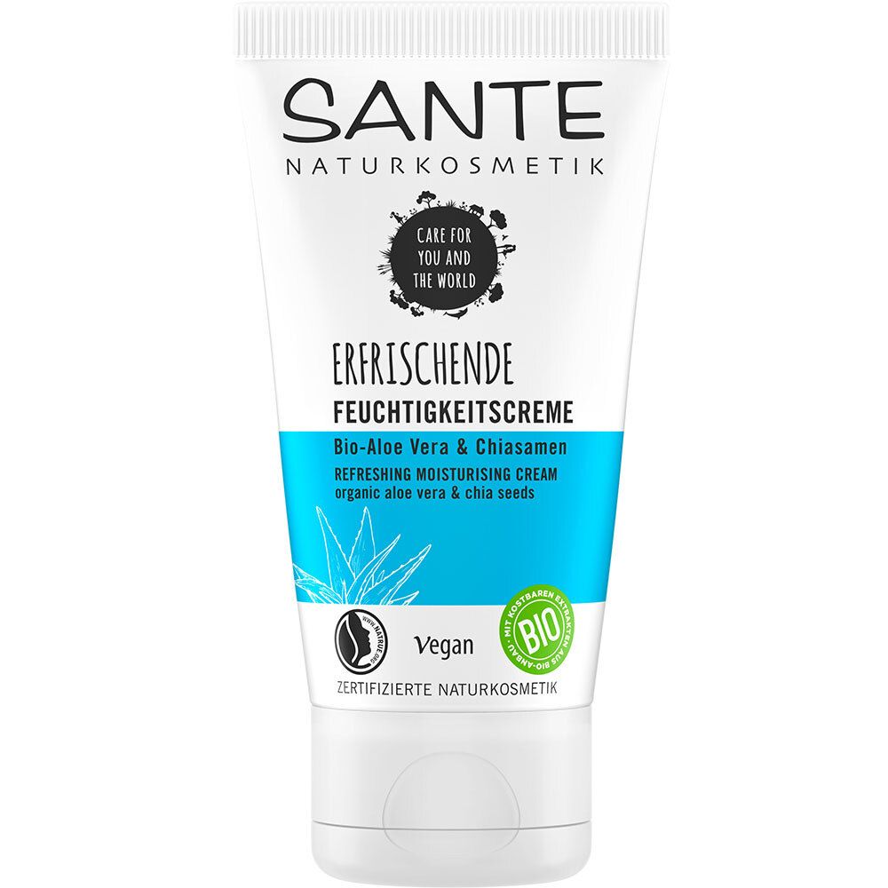 SANTE Naturkosmetik  Erfrischende Feuchtigkeitscreme Bio-Aloe Vera & Chiasamen