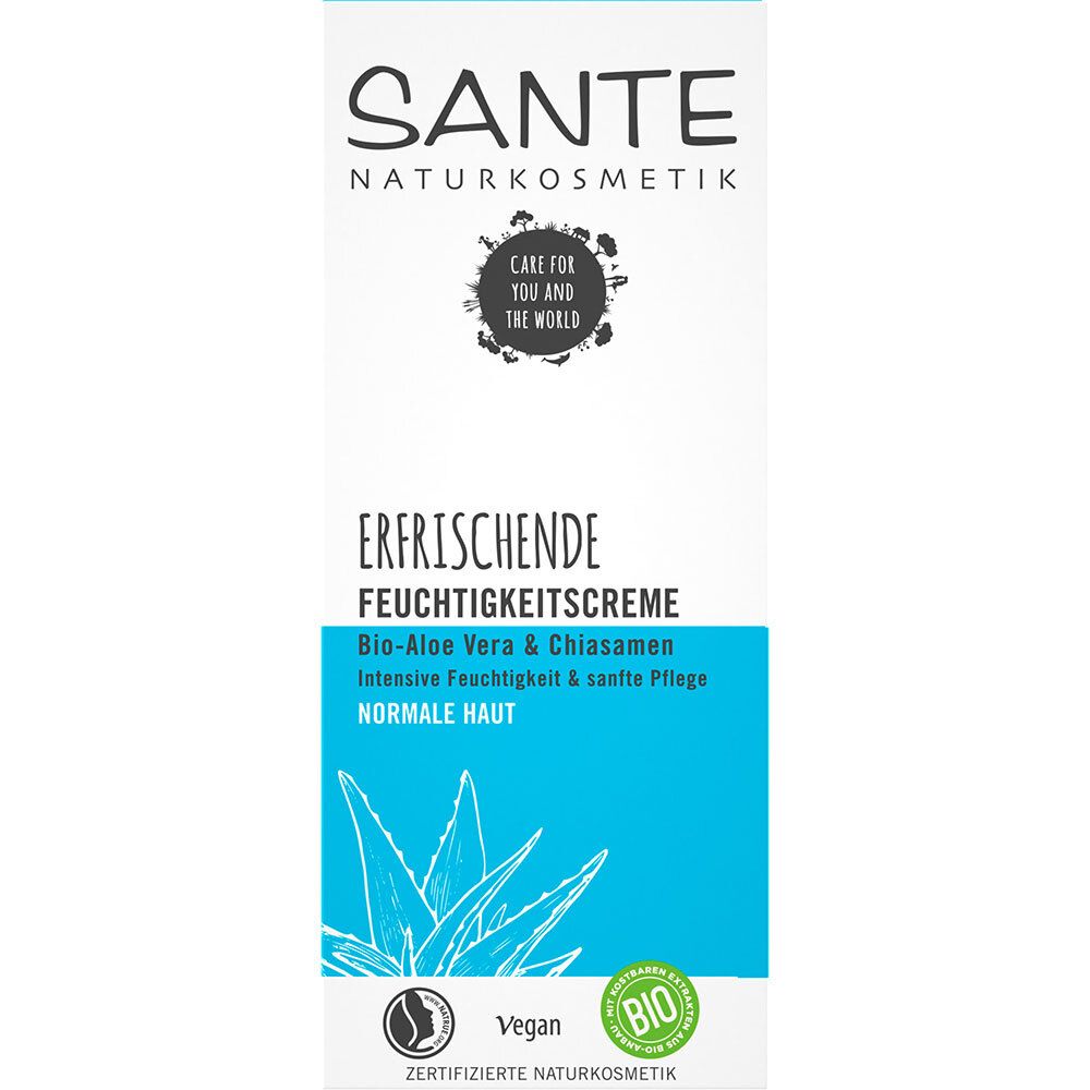 SANTE Naturkosmetik  Erfrischende Feuchtigkeitscreme Bio-Aloe Vera & Chiasamen