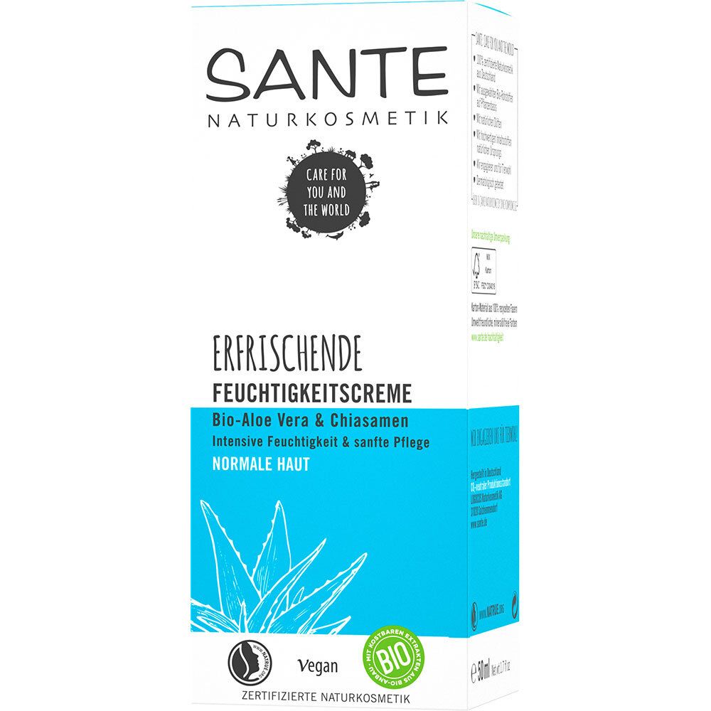 SANTE Naturkosmetik  Erfrischende Feuchtigkeitscreme Bio-Aloe Vera & Chiasamen