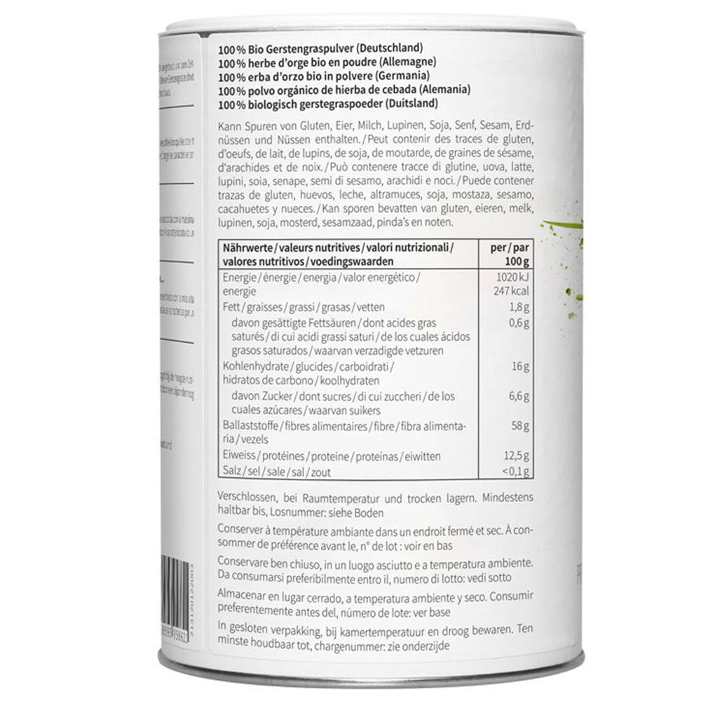 nu3 Bio Gerstengras Pulver