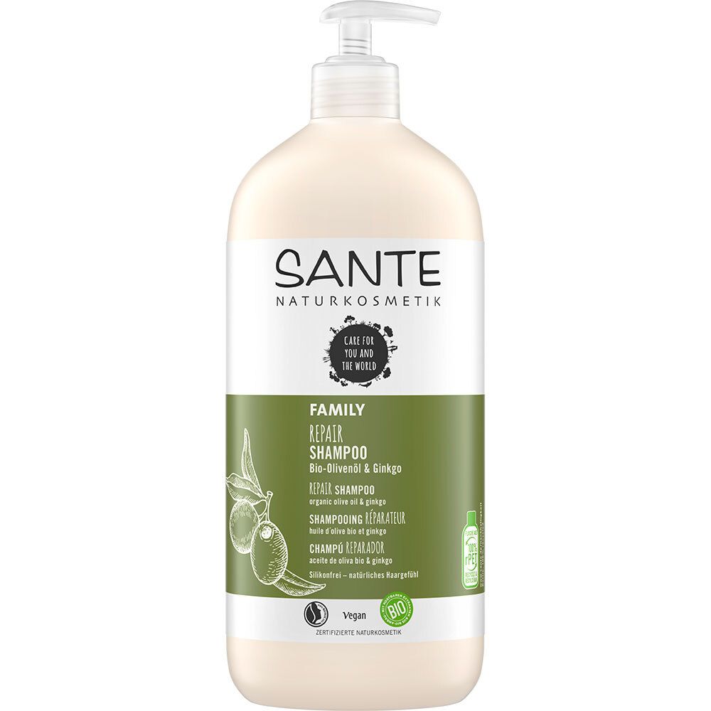 SANTE Naturkosmetik Shampoo Bio-Olivenöl & Ginkgo