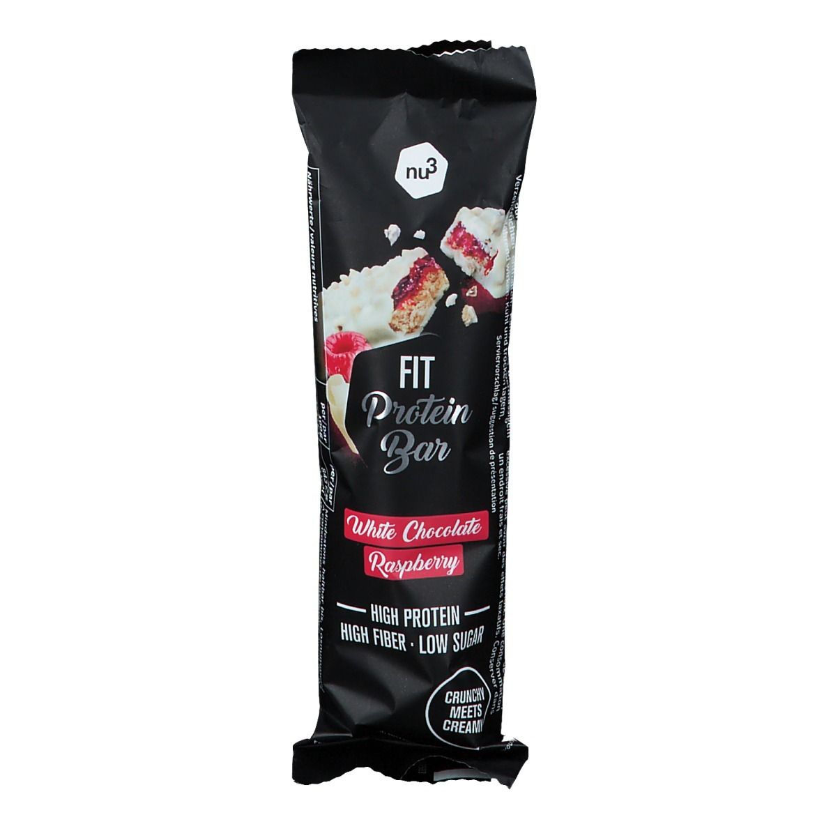 B. nu3 Fit Protein Bar, White Chocolate Raspberry
