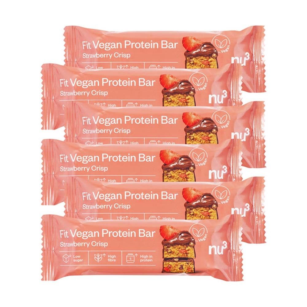 nu3 Fit Vegan Protein Bar Strawberry Crisp