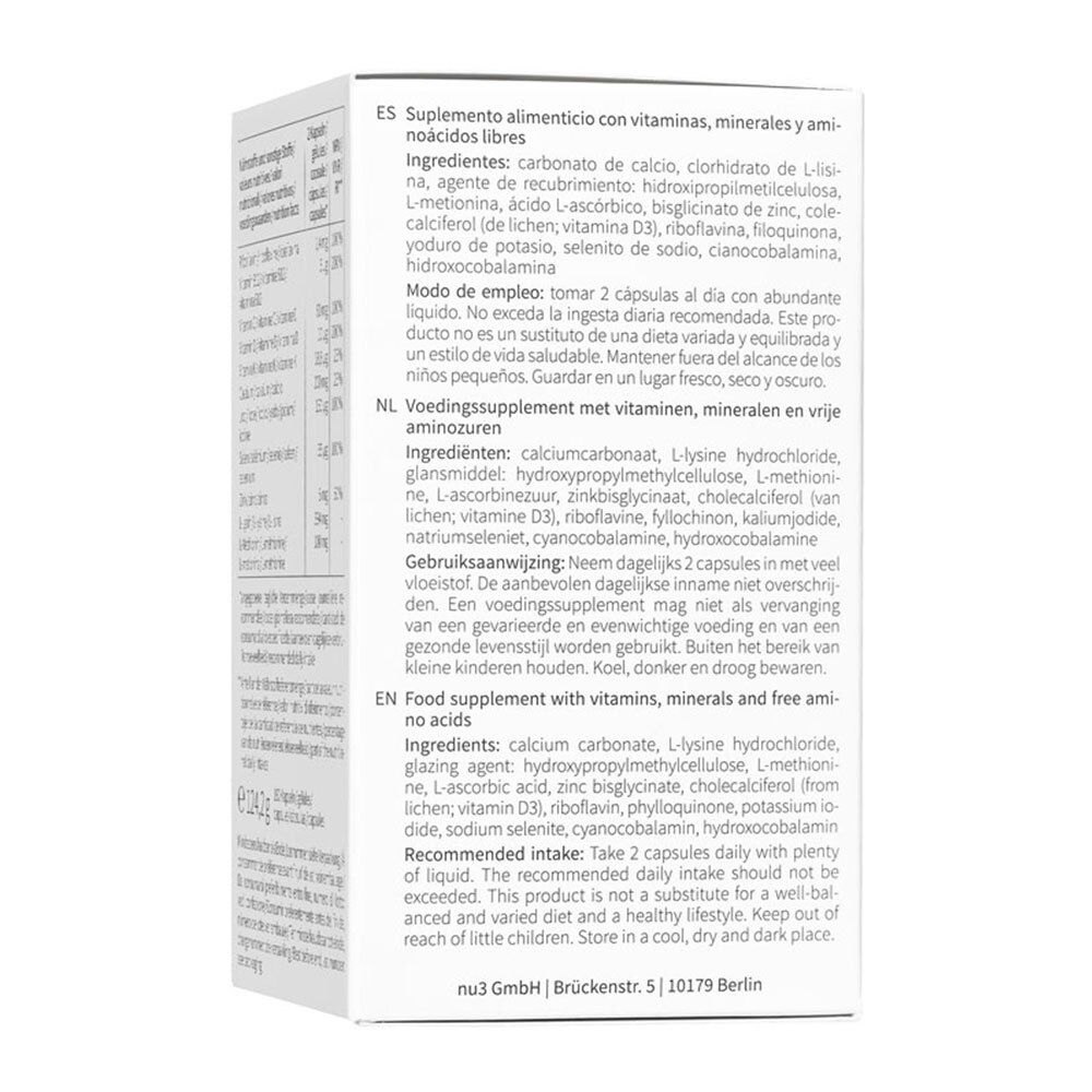 nu3 Premium Vegan Essential Kapseln