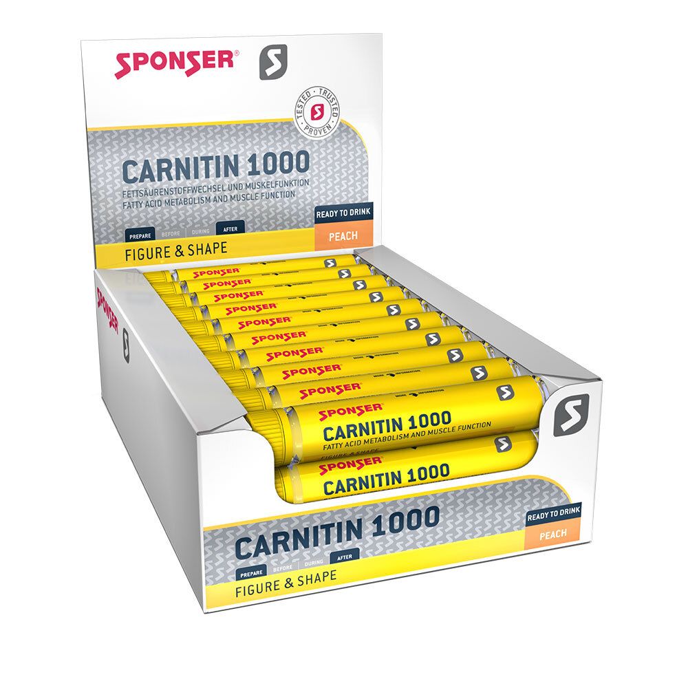 SPONSER® CARNITIN 1000 AMPULLE, Pfirsich