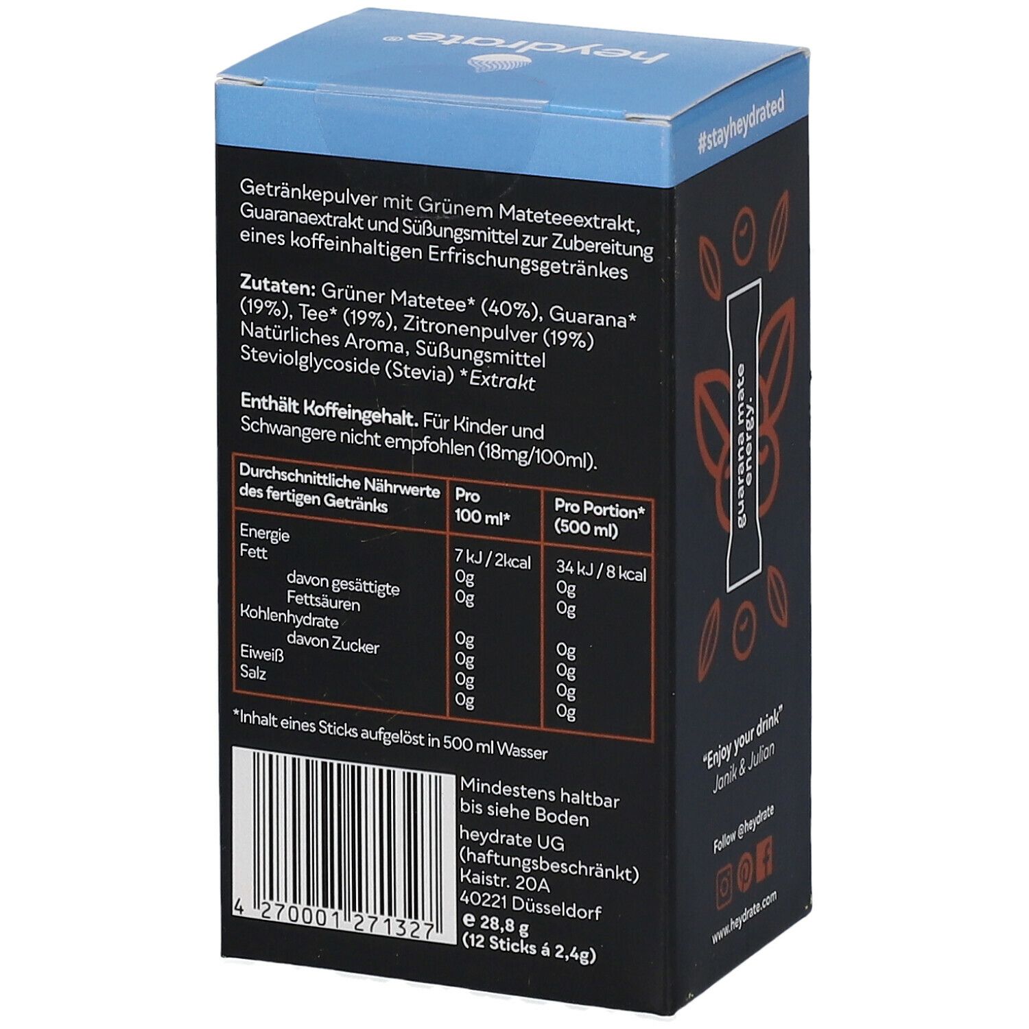 heydrate® guarana mate energy