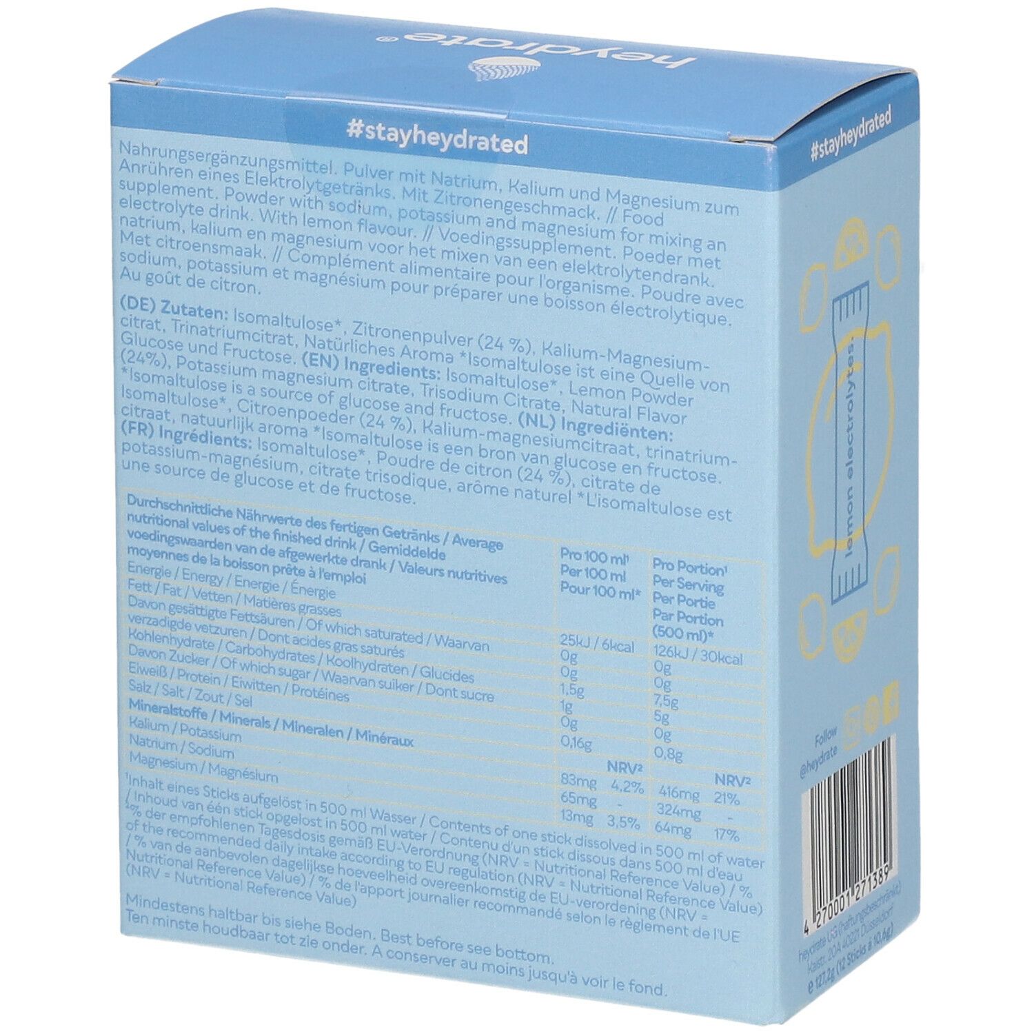 heydrate® lemon electrolytes