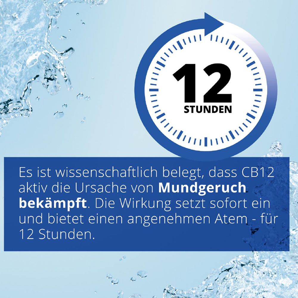 CB12 Mundspülung: Mundwasser mit Zinkacetat & Chlorhexidin gegen schlechten Atem & Mundgeruch