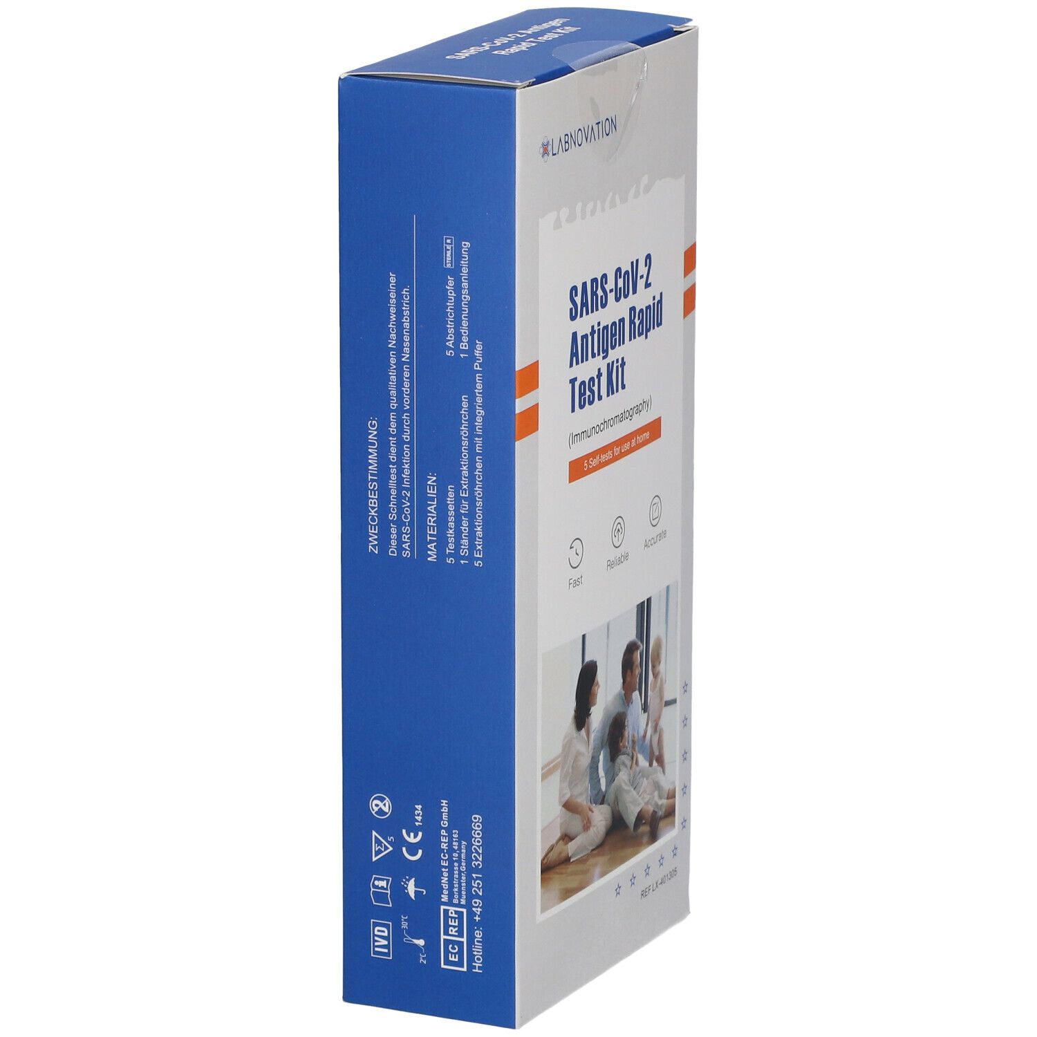 LABNOVATION® SARS-COV-2 Antigen-Schnelltest 5er Packung