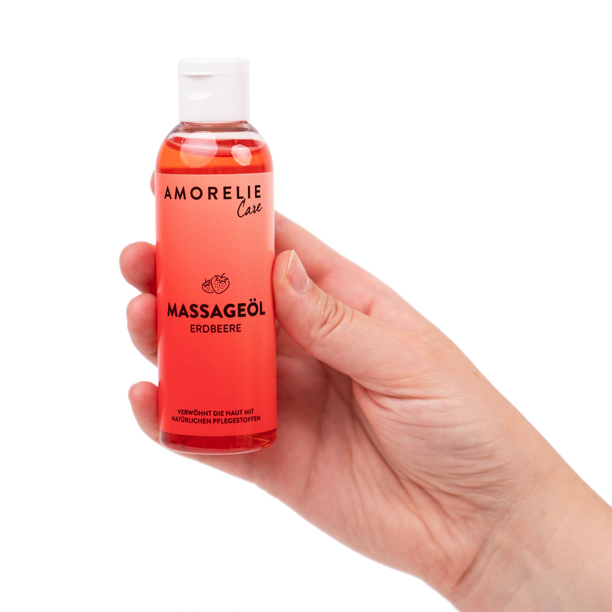 AMORELIE Care Massageöl Erdbeere