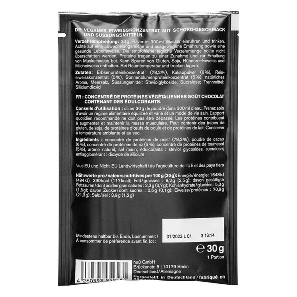 nu3 Vegan Protein 3K Schokolade Probierpaket