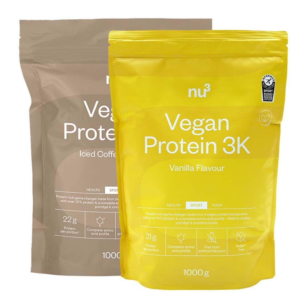 nu3 Vegan Protein 3K Shake Iced Coffee + Vanille