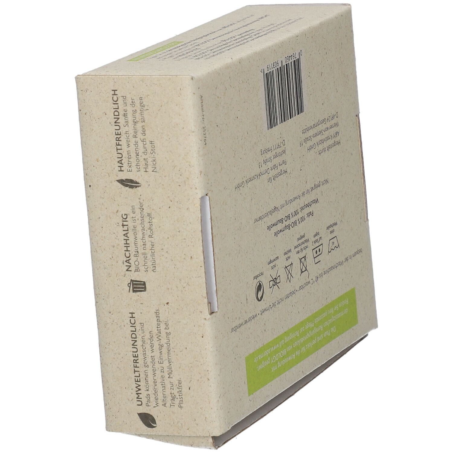 B. A-Derma 3 wieder verwendbaren Baumwollpads + 25ml Reinigungslotion
