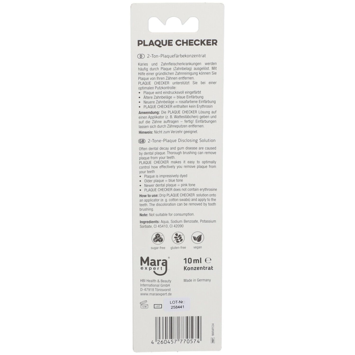 Mara® expert Plaque Checker