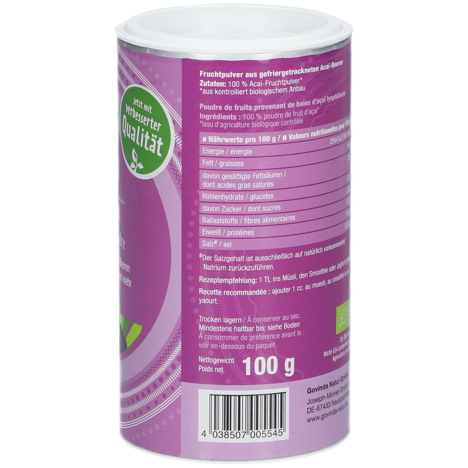 Govinda Acai Pulver