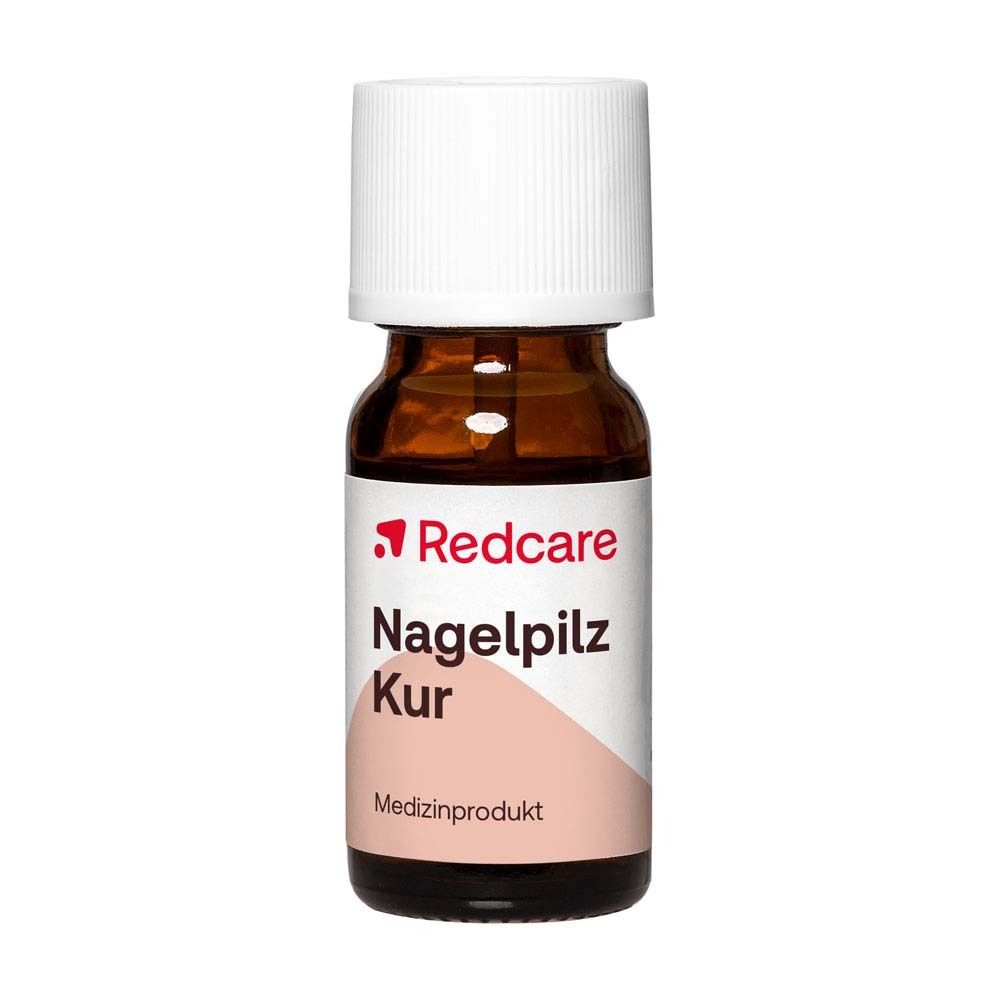 Redcare Nagelpilz Kur Flasche mit weißem Verschluss. 10ml.