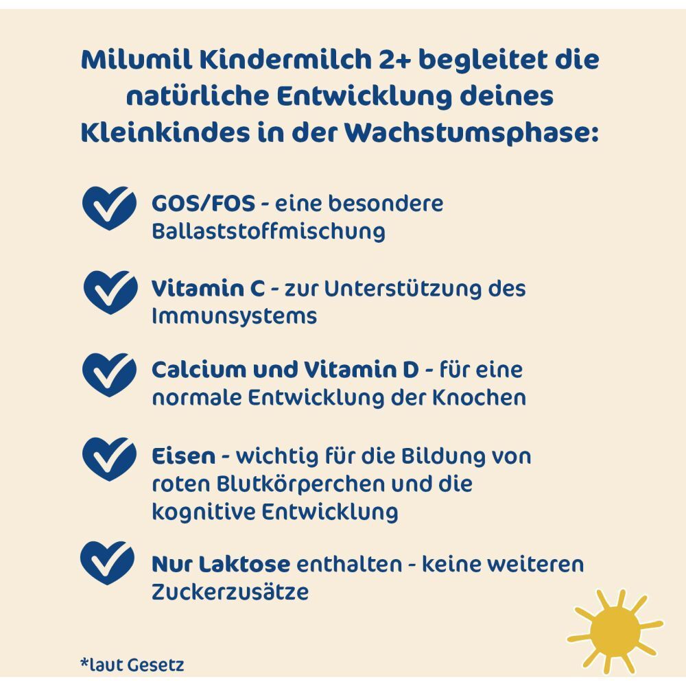 Milupa Kindermilch MILUMIL ab 2+ Jahren