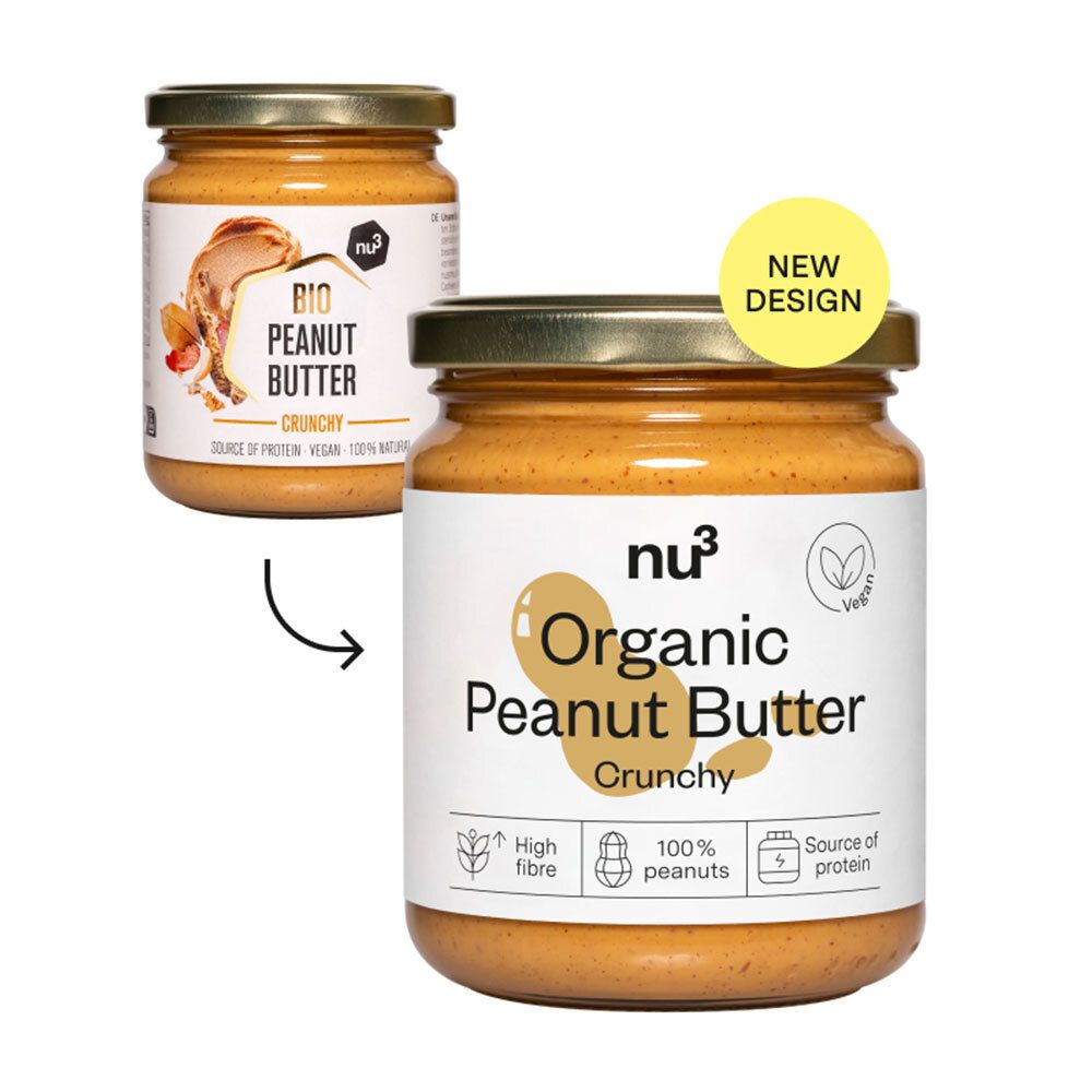 nu3 Bio Erdnussbutter crunchy