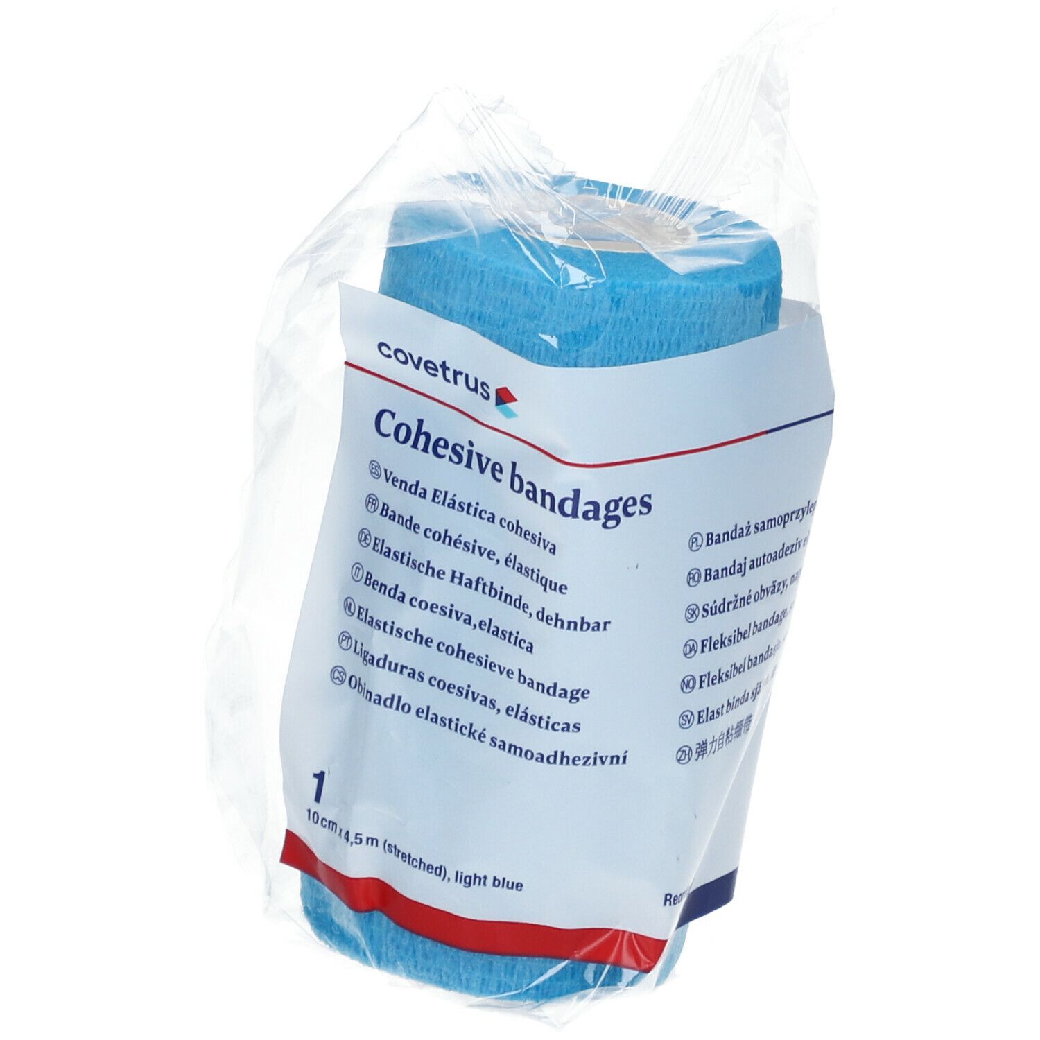covetrus Cohesive bandages 10cm x 4,5m light blue