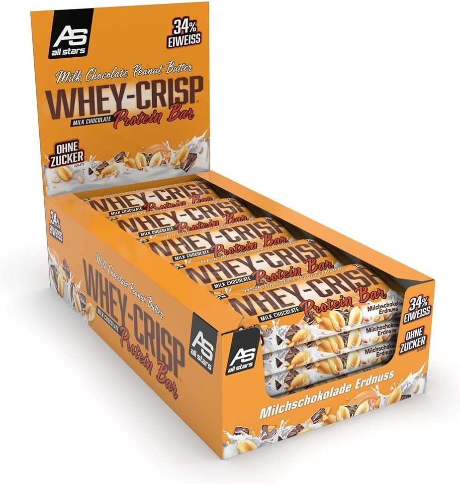 All Stars® WHEY-CRISP Protein Bar Milk Chocolate Peanut Butter