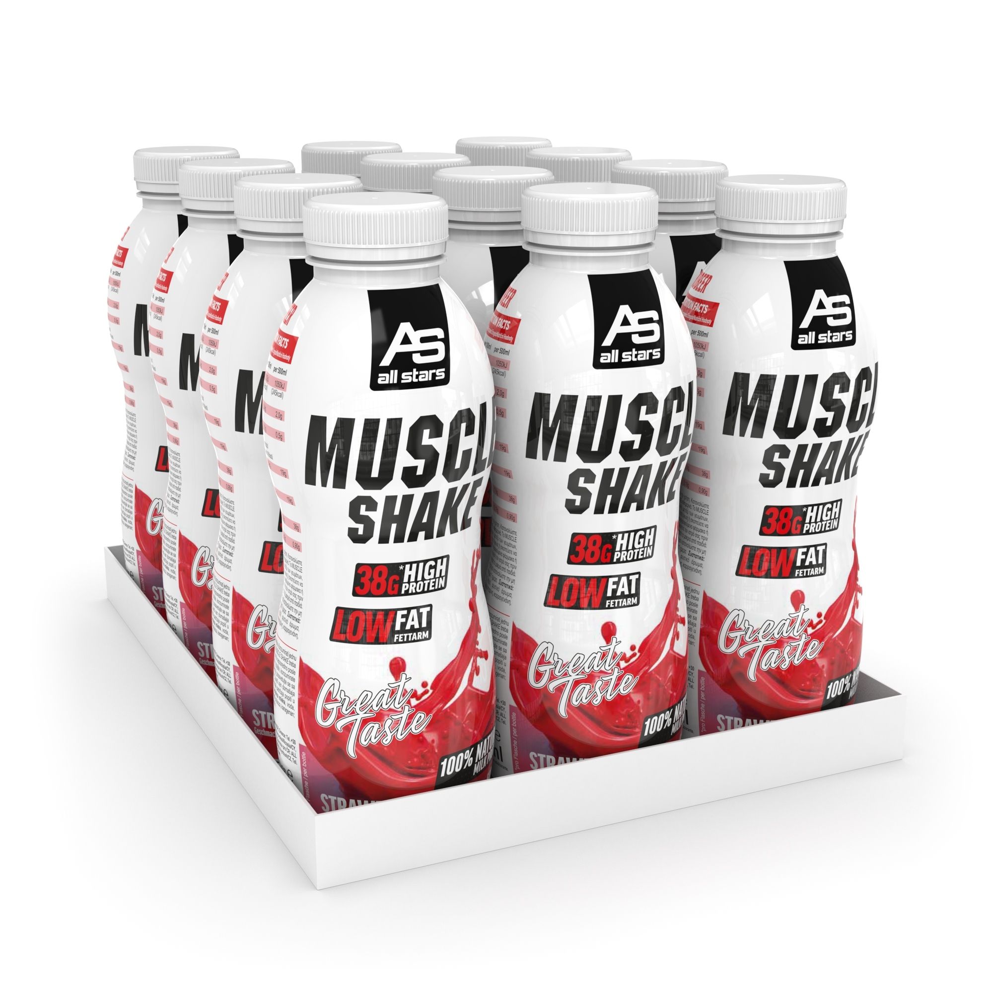 All Stars® MUSCLE SHAKE ERDBEERE