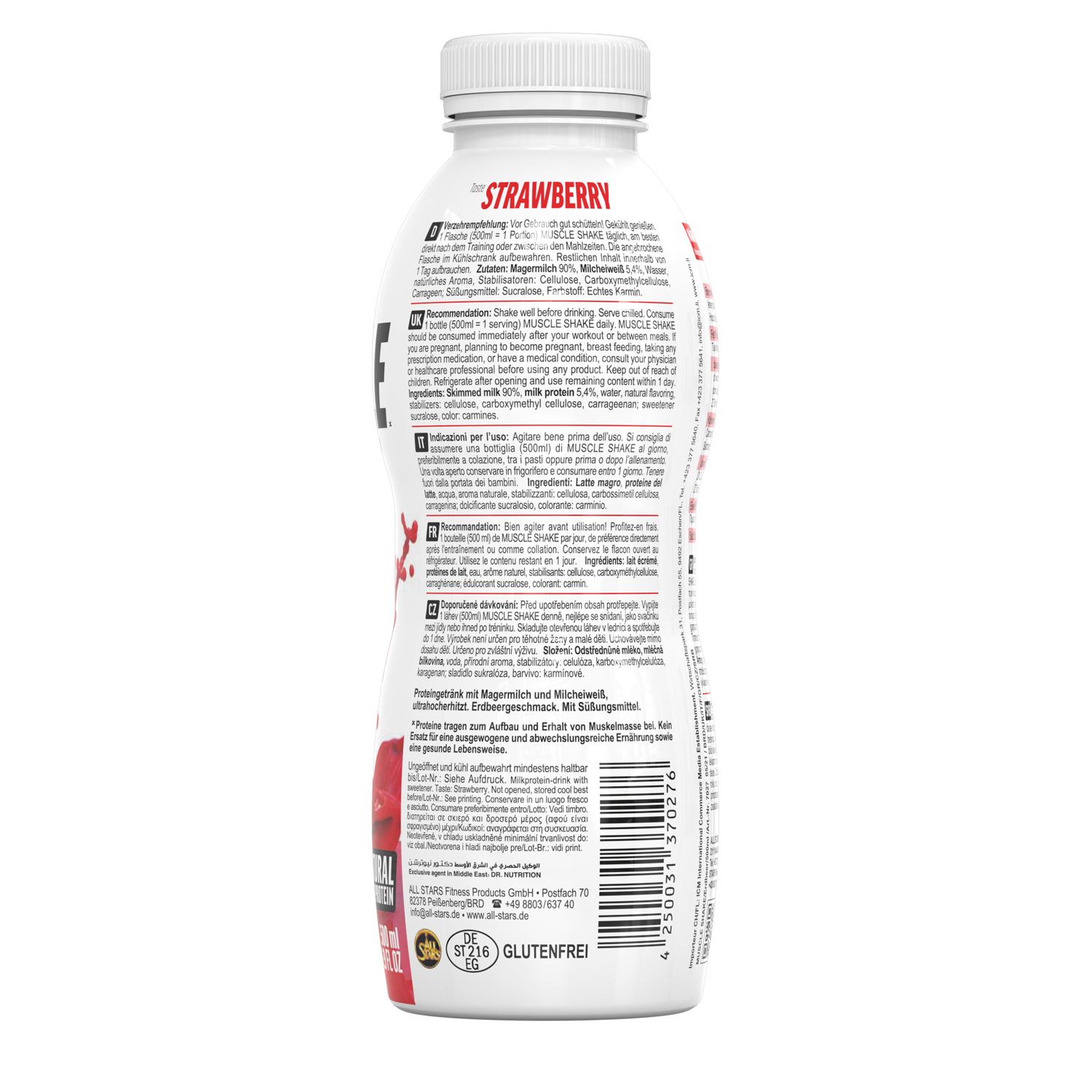 All Stars® MUSCLE SHAKE ERDBEERE