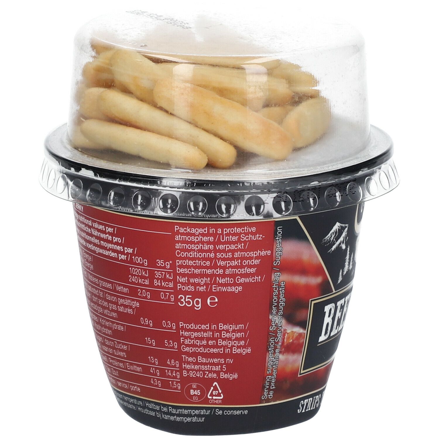 Continental Beef Jerky Pepper + Cracker