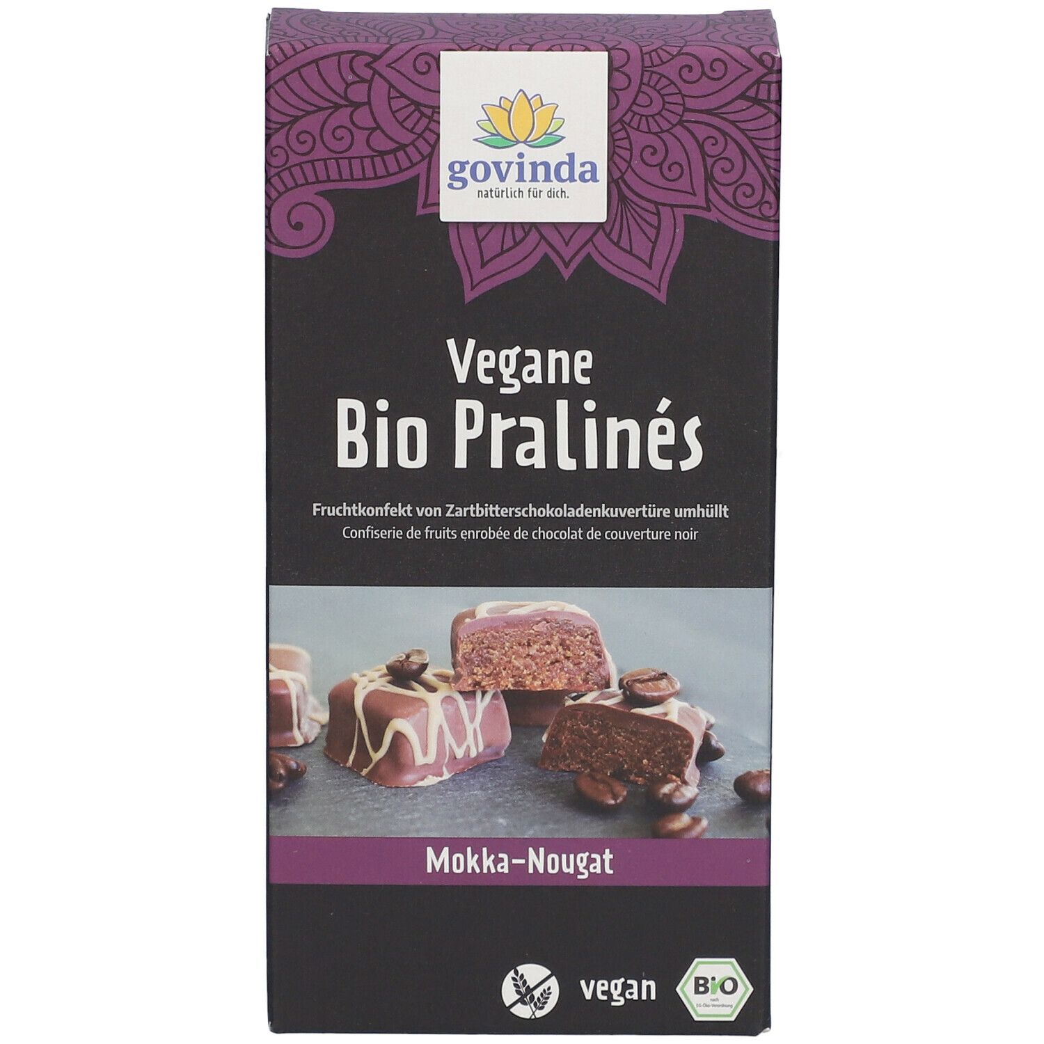 Govinda Vegane Bio Pralinés Mokka-Nougat