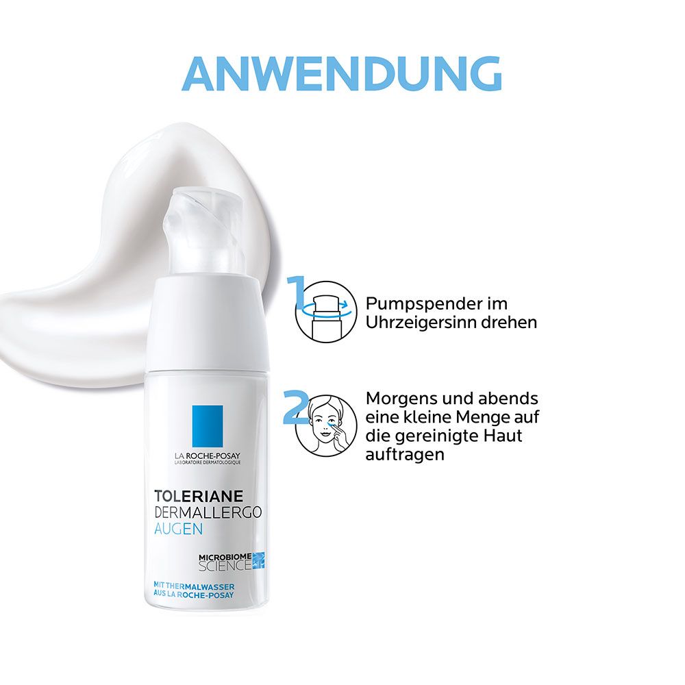 Toleriane Dermallergo Augen, feuchtigkeitsspendende und beruhigende Augencreme für zu Allergien neigende oder überempfindliche Augenpartie