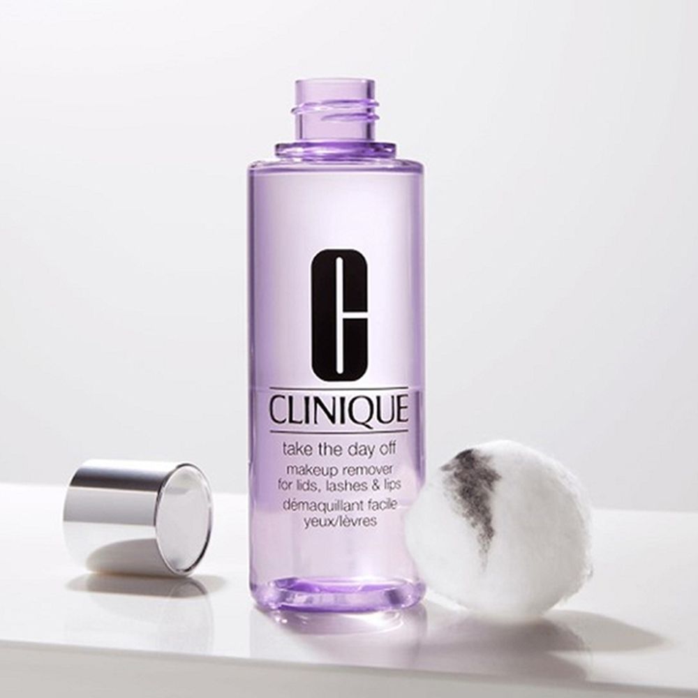 CLINIQUE Take The Day Off Makeup Remover For Lids, Lashes & Lips Make-up-Entferner + 	CLINIQUE High Impact™ Mascara für empfindliche Augen