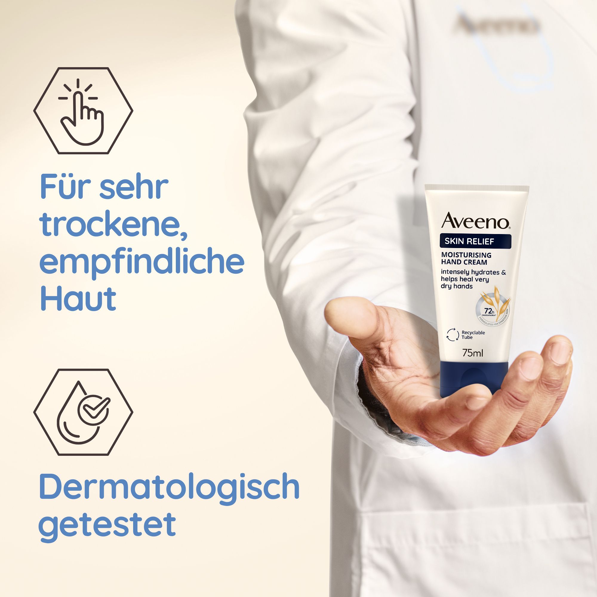 Aveeno® Skin Relief Handcreme mit 3-fachem Haferkomplex & Sheabutter