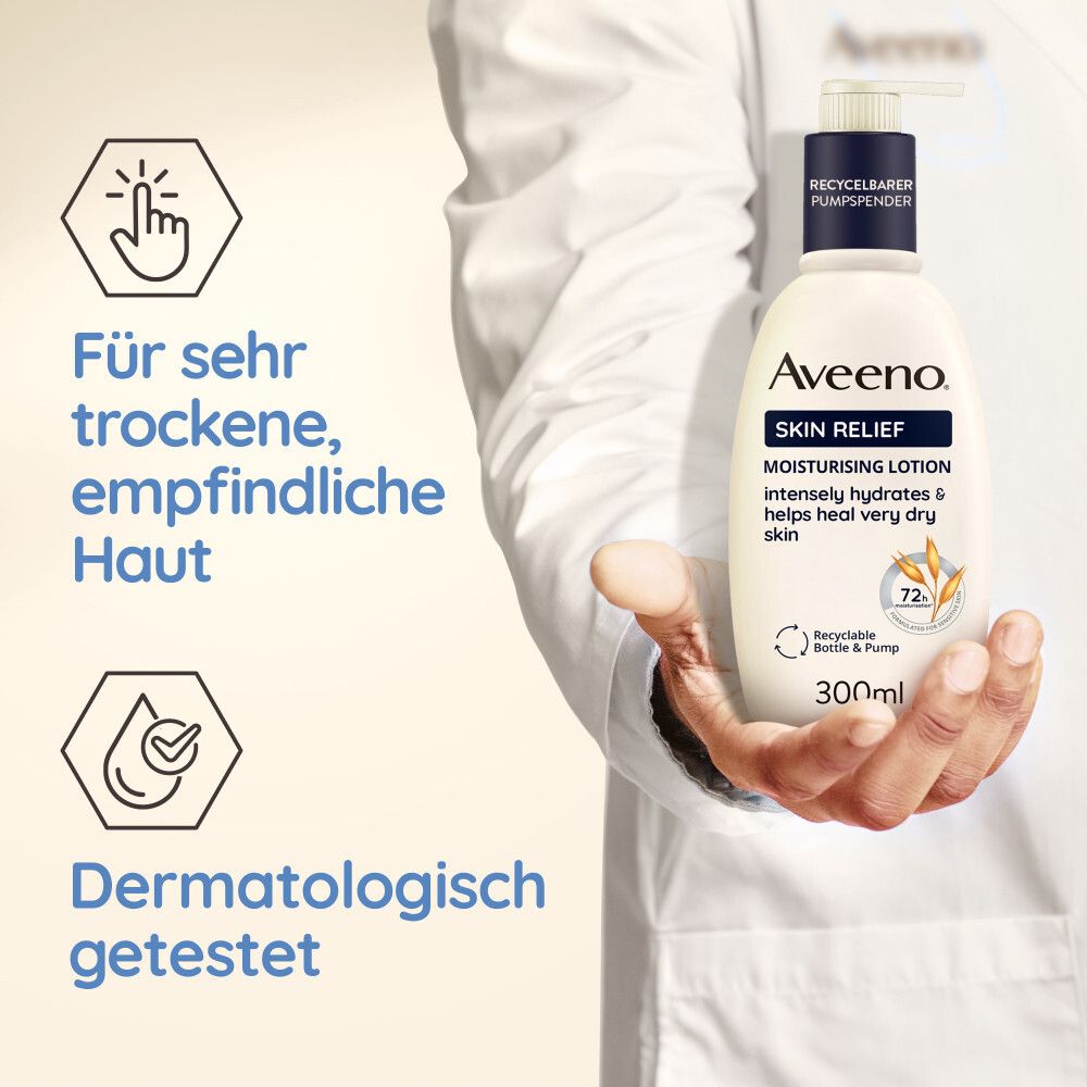 Aveeno® Skin Relief Körperlotion & Pflegedusche mit 3-fachem Haferkomplex