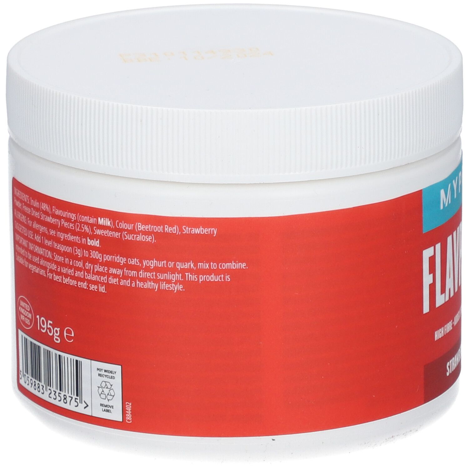 MyProtein FlavPowders Strawberry & Cream