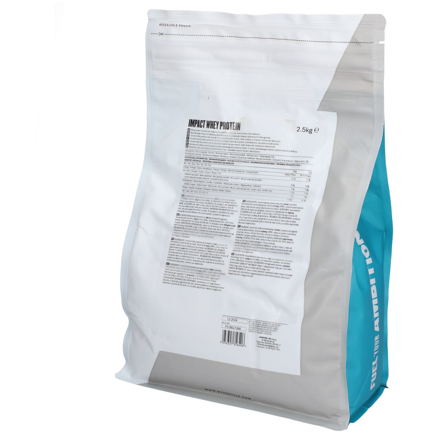 MyProtein Impact Whey Protein, Schoko-Brownie, Pulver