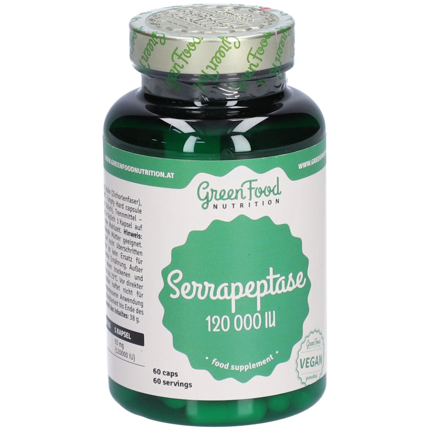GreenFood Nutrition Serrapeptase 120000IU