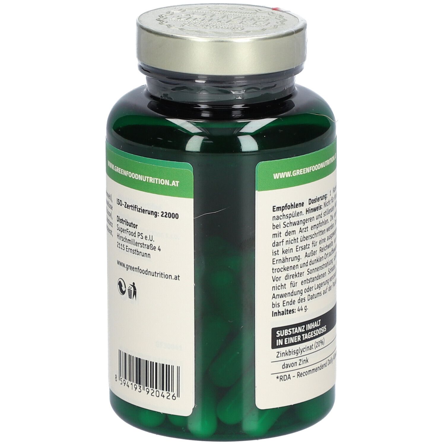 GreenFood Nutrition Zink Chelate