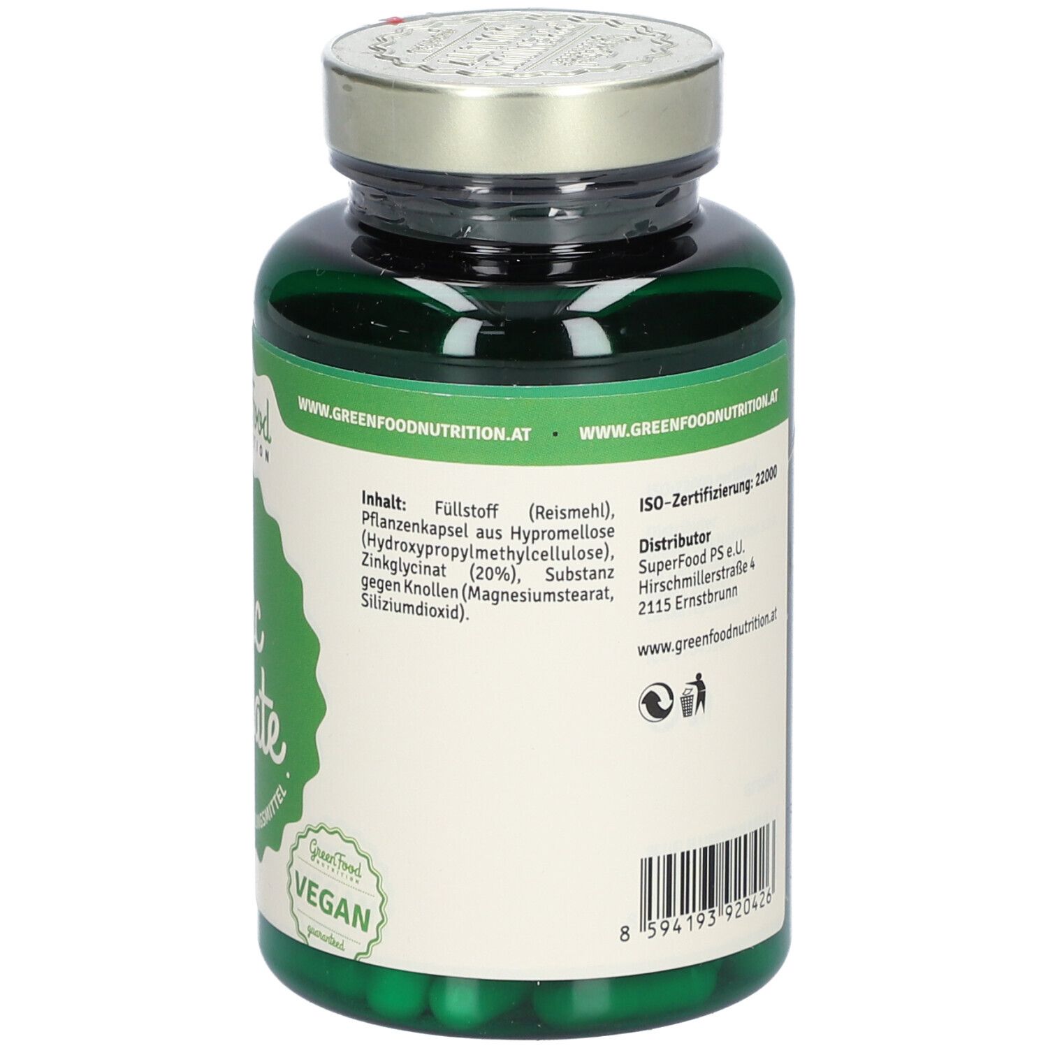 GreenFood Nutrition Zink Chelate