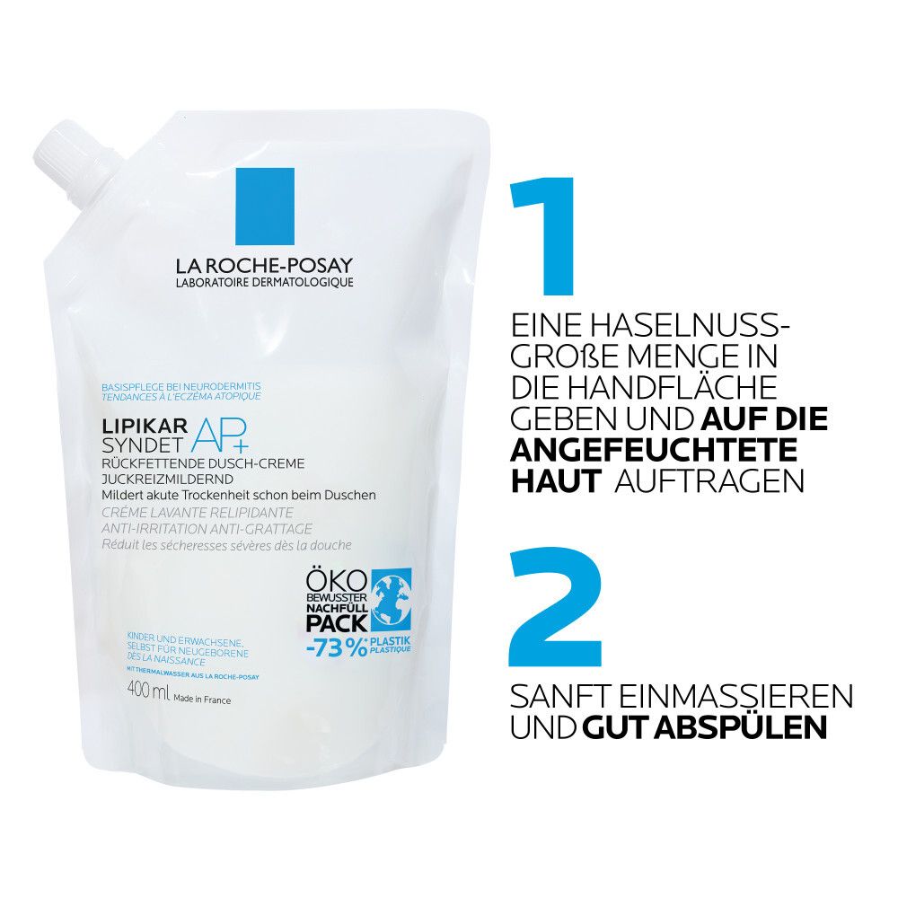Anwendung: Haselnussgroße Menge auf die angefeuchtete Haut auftragen. Sanft einmassieren und gut abspülen. Nachfüllpackung.