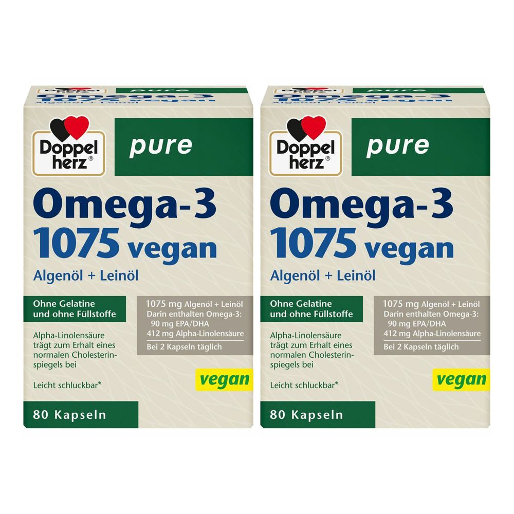 Doppelherz® pure Omega-3 1075 vegan