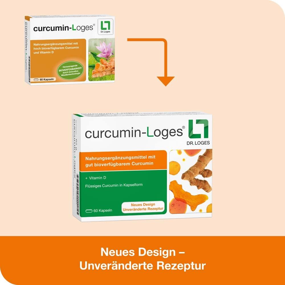 Vergleich von Verpackungen. Oben: 60 Kapseln. Unten: 120 Kapseln. Neues Design, unveränderte Rezeptur.